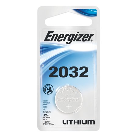 Energizer 2032 Lithium Coin Battery, 3 V ECR2032BP